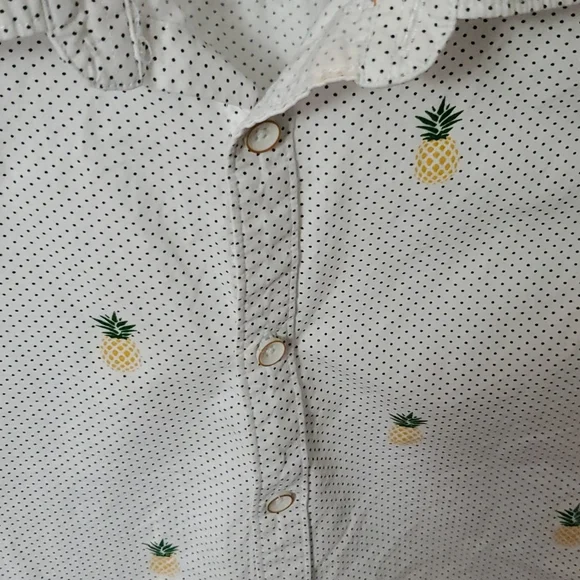 Denim & Flower Pineapple short sleeve shirt - Picture 2 of 8